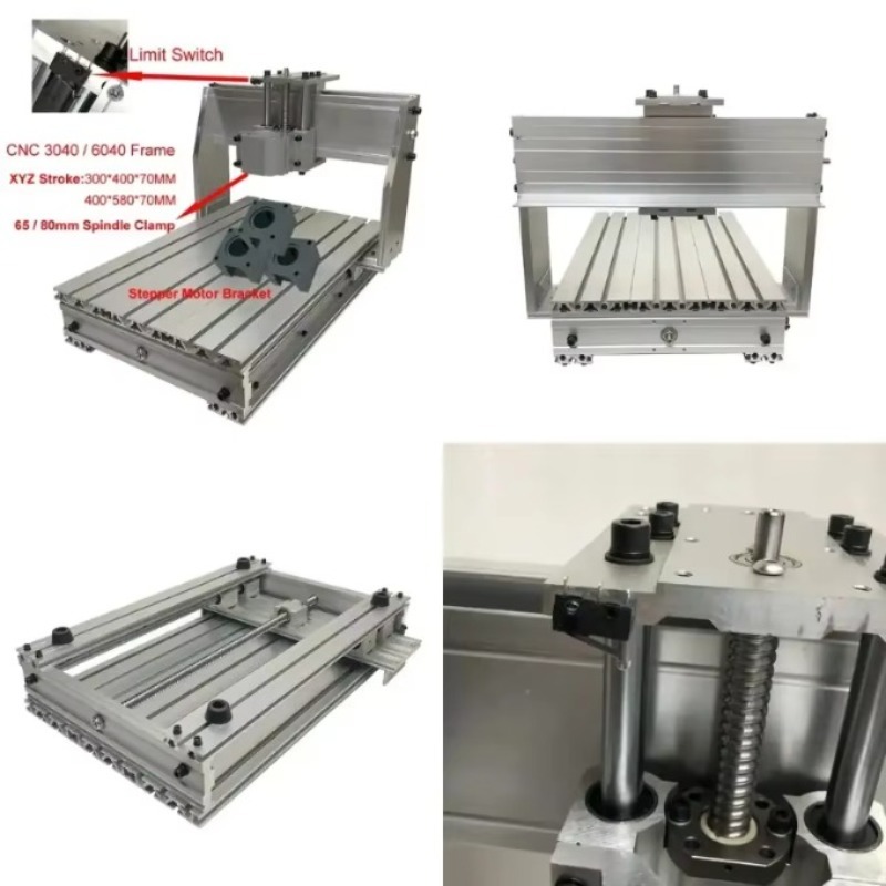Cnc Router Machine - Kit Rangka CNC Aluminium 3040 6040