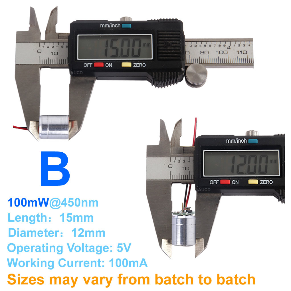 Φ12x15mm DC 5V Merah-100mW Hij - Diode Laser Module ulasan dan harga