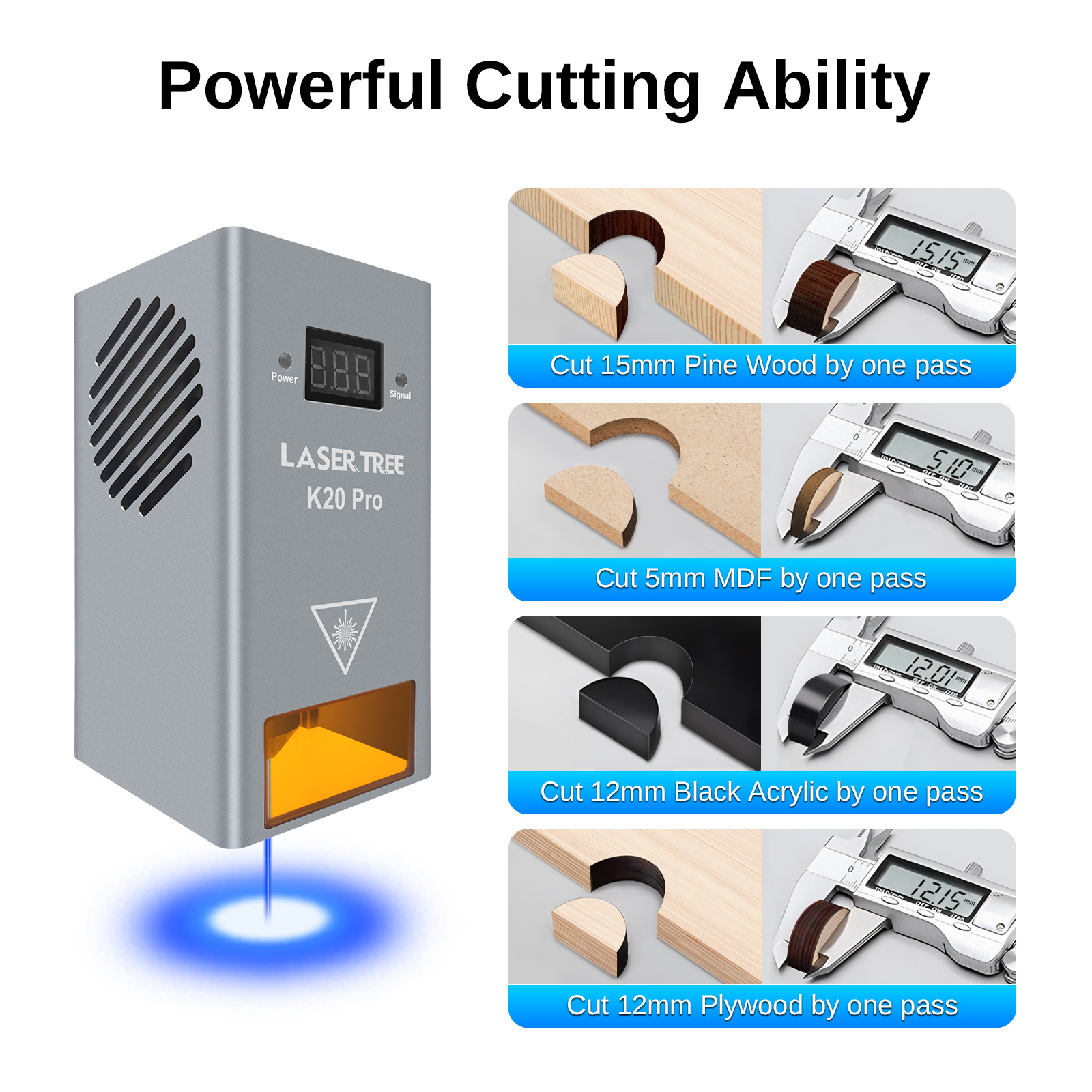 LASER Pohon 20W Daya Optik Las - Industrial Laser Engraver ulasan dan harga