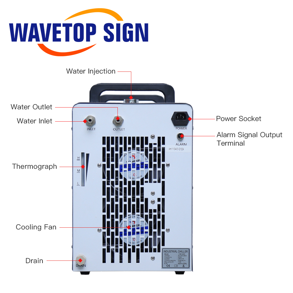 WaveTopSign CW-5200 Pendingin  - Industrial Laser Engraver ulasan dan harga