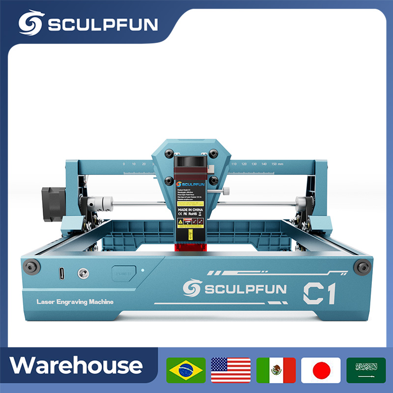 Sculpfun 3W C1 Mini Mesin Peng - Industrial Laser Engraver ulasan dan harga