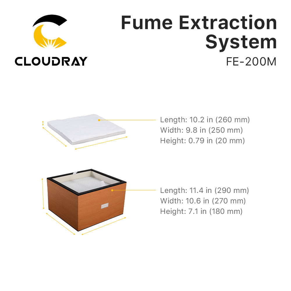 Sistem Ekstraksi Asap Cloudray - Laser Marking Machine ulasan dan harga